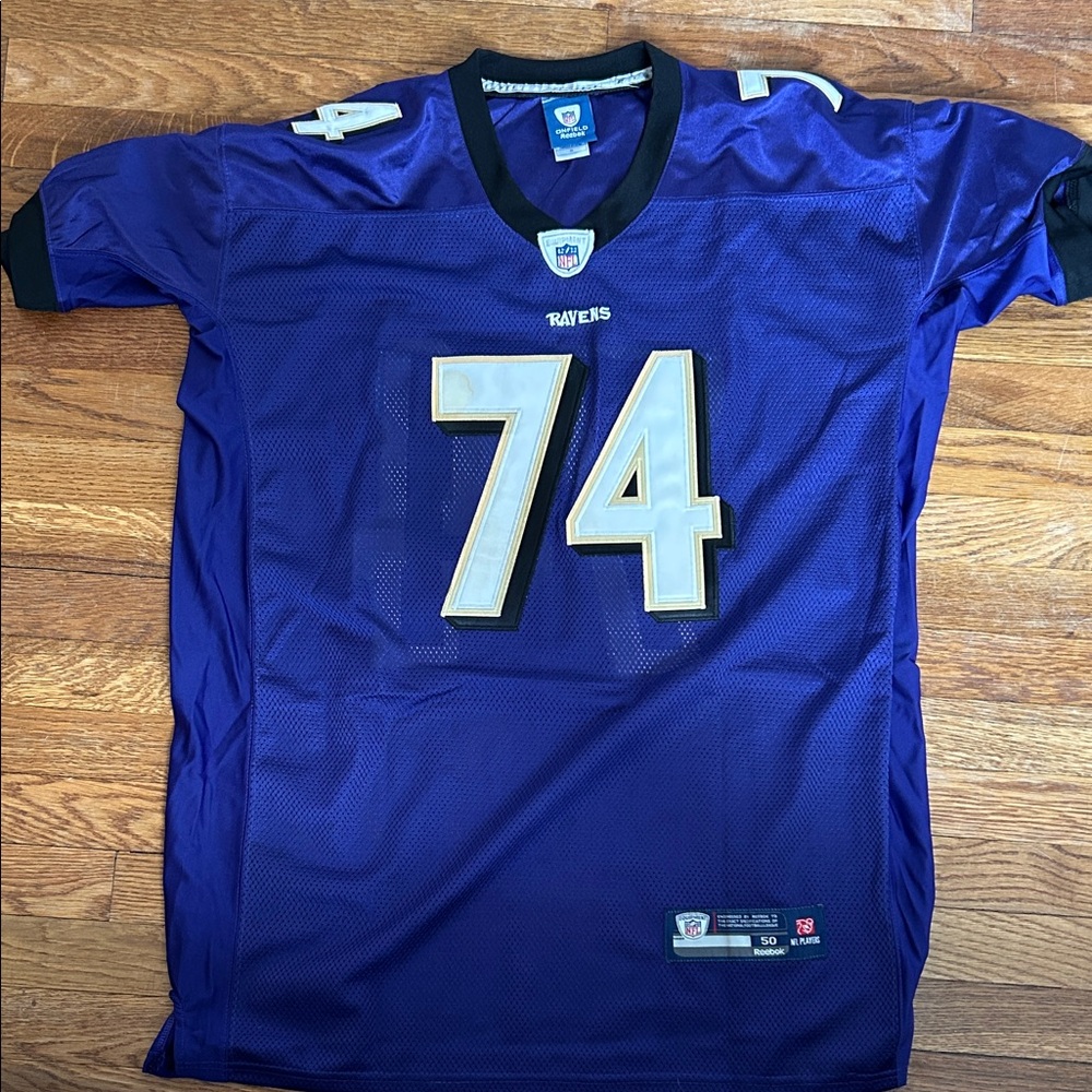 Reebok Michael Oher Baltimore ravens jersey purple